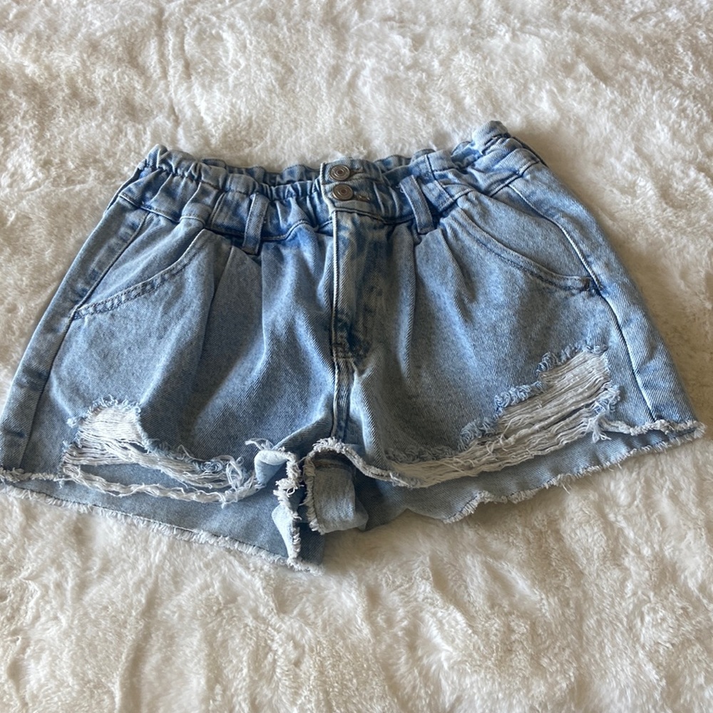 Happily Grey Women’s Jean Paperbag Short - Size 25
